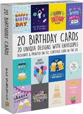 NEW Job Lot Of 320 Birthday Greeting Cards With Envelopes