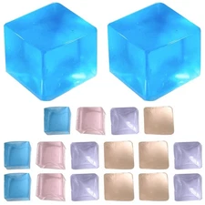 18 Pcs Jelly Like PVC Ice Cube Stress Balls Squeeze Toys Decompression Fidget