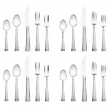 Mikasa Meris Frost 18/10 Stainless Flatware 20pc Set (Service for Four)