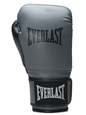 10 Unzen Everlast Powerlock Sparring Boxhandschuhe Grau/Schwarz Jugend Erwachsene Neu