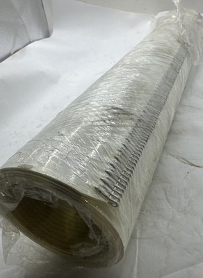 Unbranded 18  Wide x 48  Long White Urethane Conveyor Belt NOS With Clips