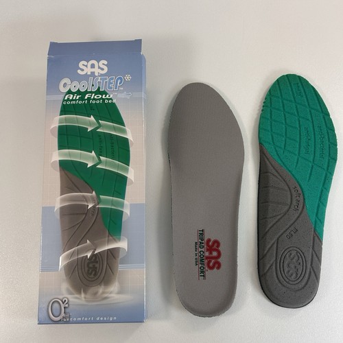 SAS CoolSTEP 11.5 MEN Footbed Foot Bed Insoles New In Box Walking Shoe Insert - Picture 5 of 6
