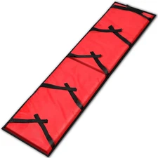 Red Toboggan Pad Foldable Sled Pad Pull Toboggan Cushion for Kids Toddler