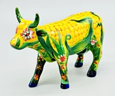Corn on the Cow CowParade 7335 Ceramic Westland Figurine 2004 6 inch Farmhouse