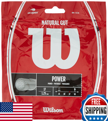 Wilson ナチュラルガット17 tennis RKT string2個セット Natural Gut