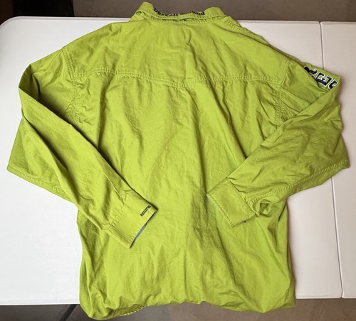 Camisa Resistol LS Para Hombres XL Verde Western Rodeo Gear Bordada con Botones - Imagen 2 de 10