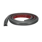4ft Cord Cover Floor W0.3"xH0.3" Hide Extension Cable Wire Covers Dark Grey