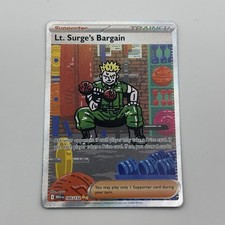 Pokemon Mega Evolution Lt. Surge’s Bargain 185/132 Special Illustration Rare