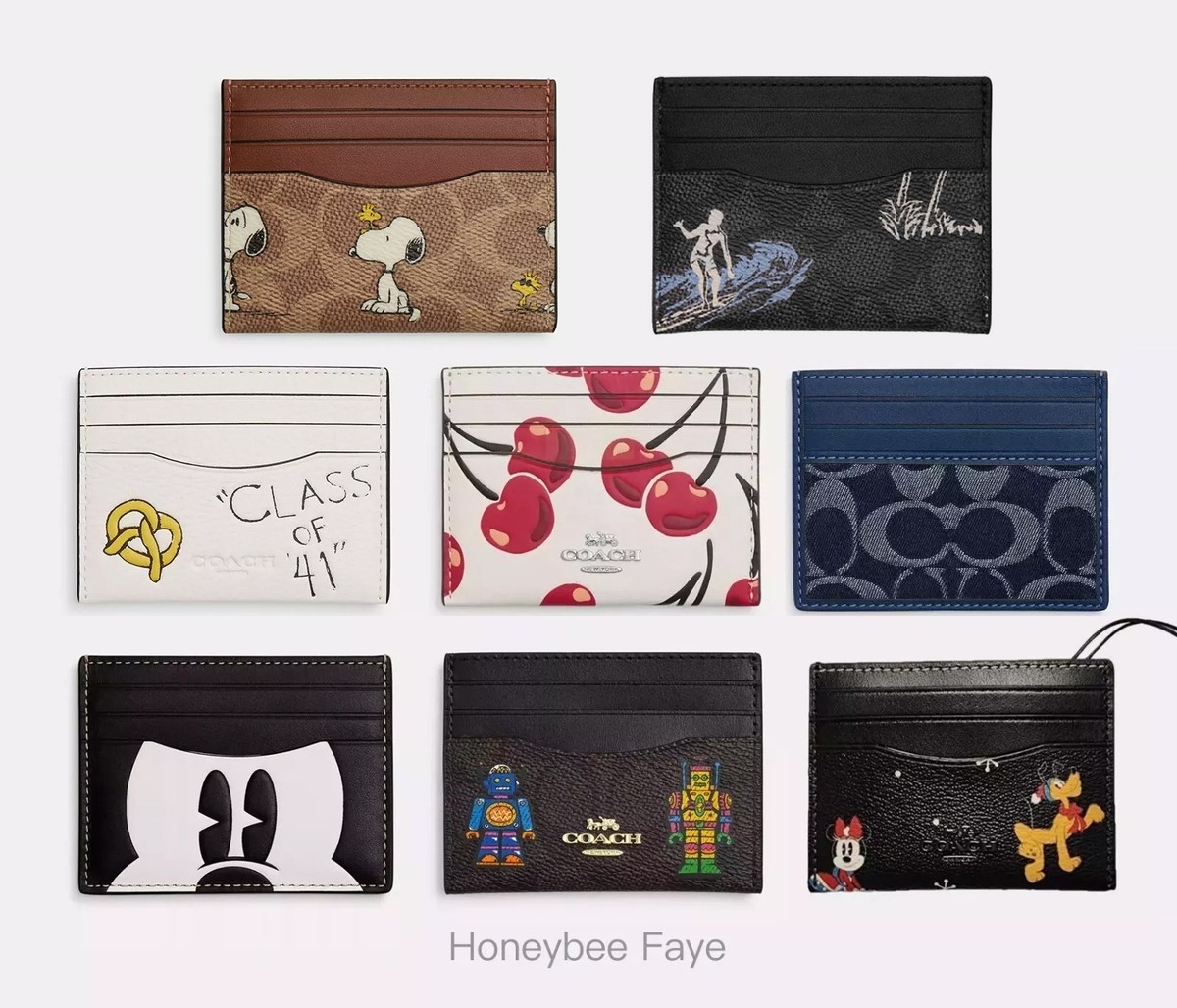 【DISNEY X COACH】スリム ID カード ケース ミニ スキニー ID ケース カードケース&パスケース