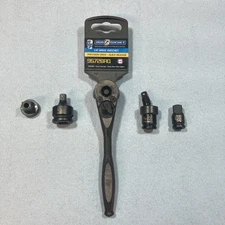 Grey Pneumatic 5pc 1/4” Drive Set 9572BRQ Ratchet & Accessory Lot. See All Pics!