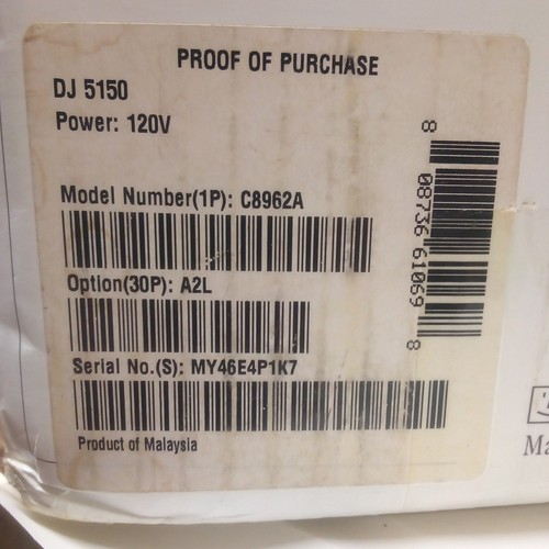 HP Deskjet 5150 Standard Inkjet Printer comes with installation CD-Free shipping - Picture 4 of 7