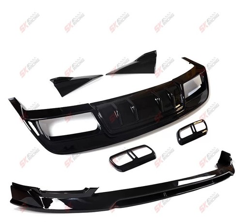 ABS Glossy Black Front Lip Rear Diffuser For Land Rover Range Rover Sport 23-25 - Picture 13 of 13