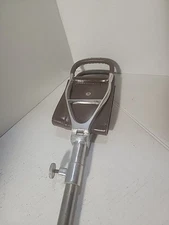 Vtg Seat Stick 21”~30" Leather/Metal Spectator Walking Fishing Golf