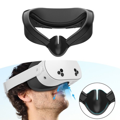 Sweat Guard Face Cushion for Comfortable Use in For Quest 3S VR Headset - Afbeelding 6 van 7