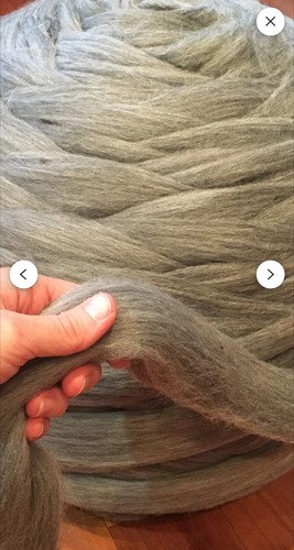 22lb wholesale gray wool roving bulk un dyed spinning,Felting,Chunky yarn,jumbo - Picture 4 of 4