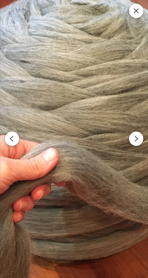 22lb wholesale gray wool roving bulk un dyed spinning,Felting,Chunky yarn,jumbo - Image 4 of 4