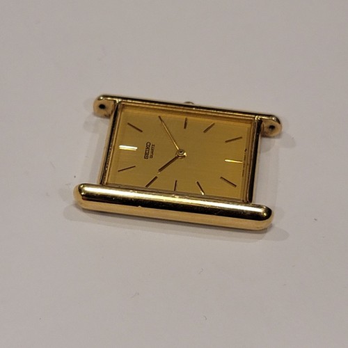 Vintage SEIKO 7430-5660 T SGP Tank Watch Head Dial 26mm Seiko Gold Plate Japan - Picture 3 of 14