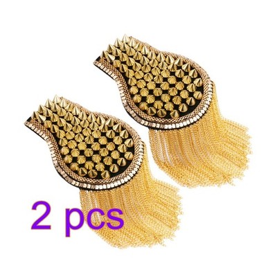2 Pairs Schulterklappen Quastenborte Bühnenkostüm Kostüme Für Frauen