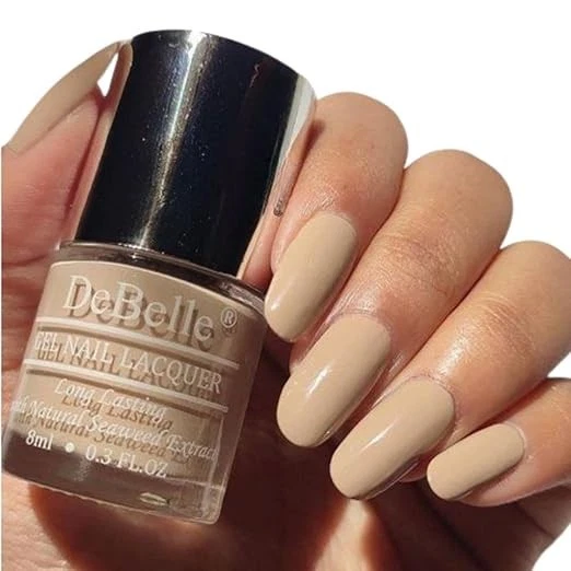 DeBelle Creme Finish Gel Nail Polish Victorian Beige (Beige), 8 Ml-Enriched With