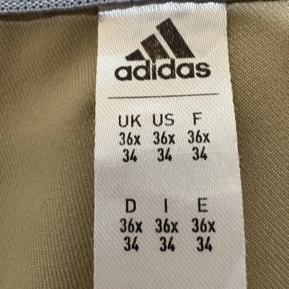 ADIDAS мужской размер 36 гольф брюки хаки прямой ноги изящные брюки - Изображение 4 из 4