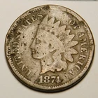 1874 Indian Head Cent VG-Details  "Actual Coin Pictured - Not Cleaned"