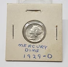 1929-D Mercury Dime - Great Condition - 90% Silver