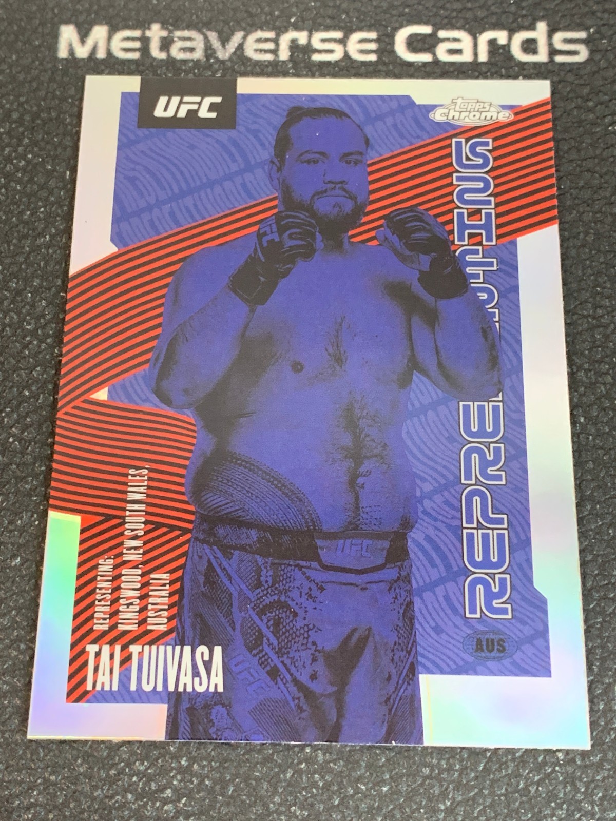 2025 Topps Chrome UFC Tai Tuivasa Representing SSP