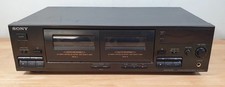Sony TC-WR465 Twin Stereo Cassette Deck Black Tested Working