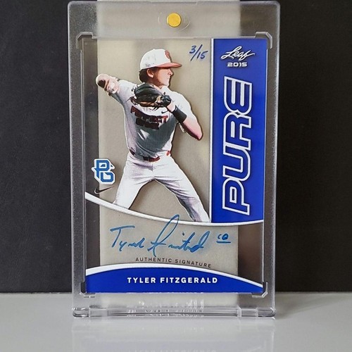 2015 Leaf Pure Tyler Fitzgerald University of Louisville Auto /15 #PPG-TF1 - Picture 3 of 24