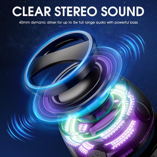 Magnetic Bluetooth Speakersmall Bluetooth Speaker With Multirgb Color Light And - Picture 3 of 8