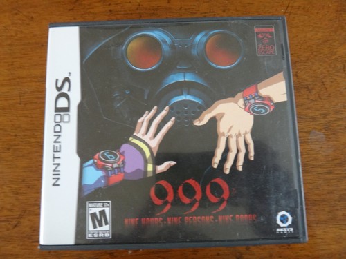 DS - 999 Nine Hours Nine Persons Nine Doors (Nintendo DS, 2009) with Manual - Picture 1 of 3