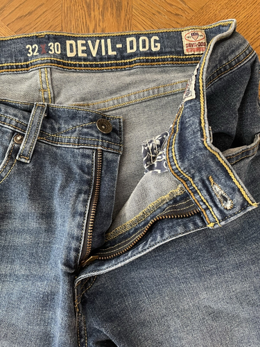 Devil Dog Denim Jeans Men's 32x30 Blue Sanforized Shrunk Pants DD6025 - Picture 7 of 10