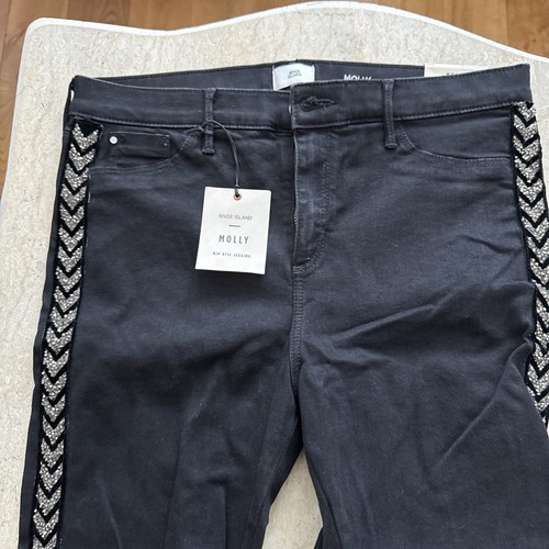 Damen Jeans Bootleg Slim Stretch Hose Damengröße 14uk