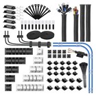 3X(186-Teiliges Kabel-Organizer-Set mit Kabelhalter, Draht-Organizer-Hülle,6373
