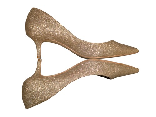 Jewel Badgley Mischka königliche goldfarbene hochhackige Damen-Pumps 9,5 Medium (B, M) BHFO 9087 - Bild 2 von 4