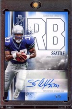 2024 Topps Signature Class Shaun Alexander Blue Auto /5 #VCA-SA