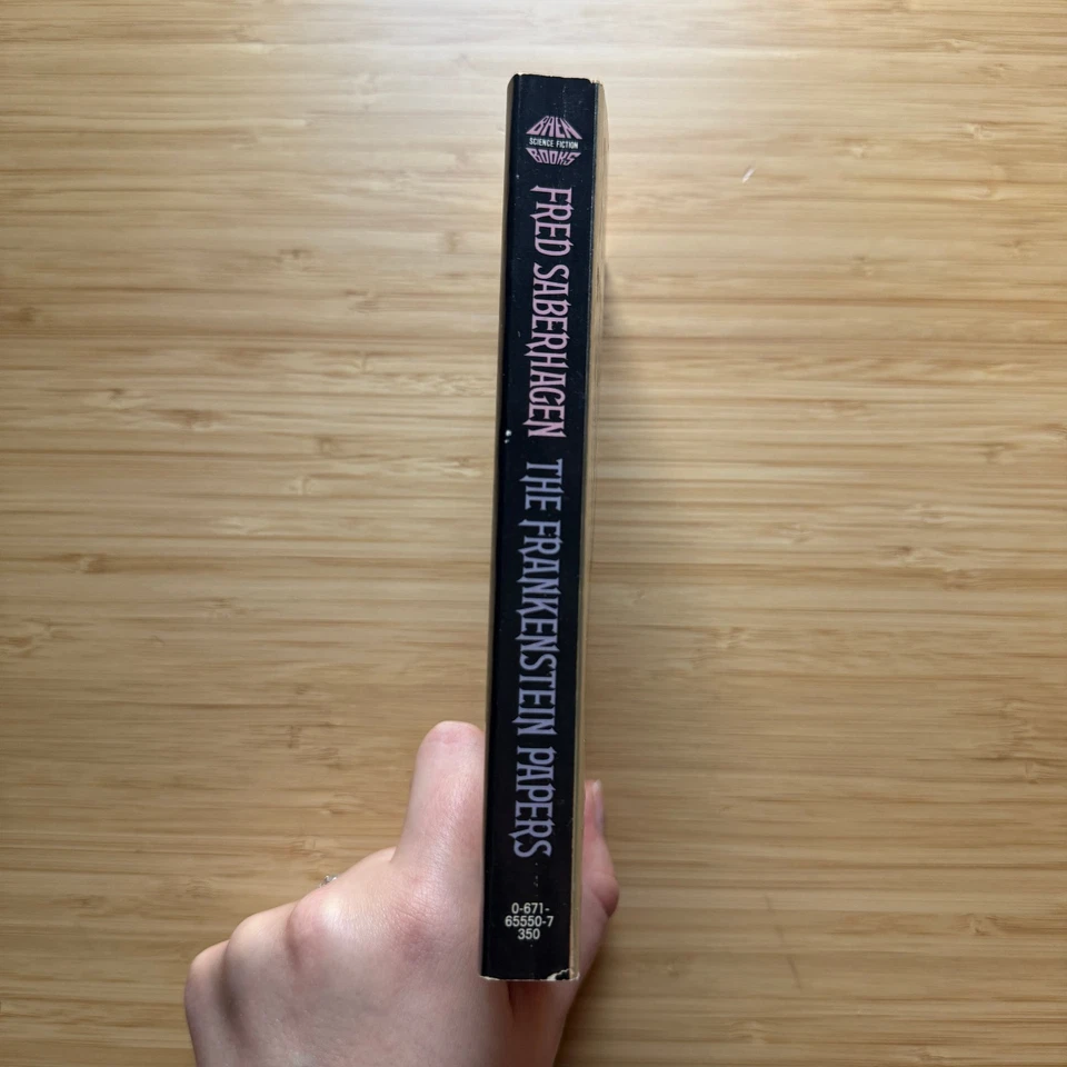 Frankenstein Papers Fred Saberhagen 1986 1st Printing Baen PB Vintage SF Horror Foto 2 de 4
