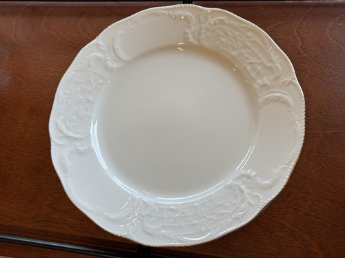 6 Rosenthal Sanssouci Gold Rim Ivory Set 2 Dinner 2 Salad 1 Dessert/Saucer NWOT - Picture 7 of 9