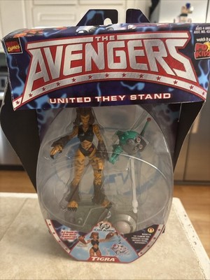 1999 TIGRA Marvel Avengers Animated series Action Figure - 5.5'' Vintage Toybiz 
