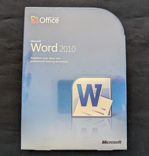 NEW Microsoft MS Office Word 2010 Licensed for PCs Full English Retail Version