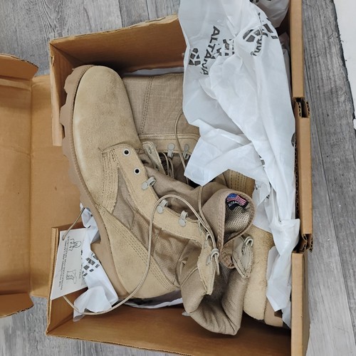 NUEVAS Botas Militares de Combate Ejército de Estados Unidos ALTAMA Tostado del Desierto 5853 Talla 12