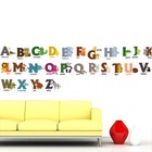 1 Pc Animal Alphabet Waistline Wall Decal Enlightenment Wall Sticker Creative Wa