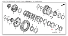 HONDA ACURA GENUINE OEM NSX Shim H (112MM) (2.6MM) ☆ 41268-PR8-000 ☆