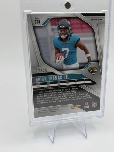 BRIAN THOMAS JR. 2024 PANINI PRIZM ROOKIE AUTOGRAPH CAMO RC AUTO /25 Q4086 - Picture 6 of 8