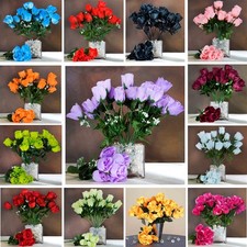 72 bushes - 504 Silk BUDS ROSES Wedding FLOWERS Bouquets Supply for Centerpieces