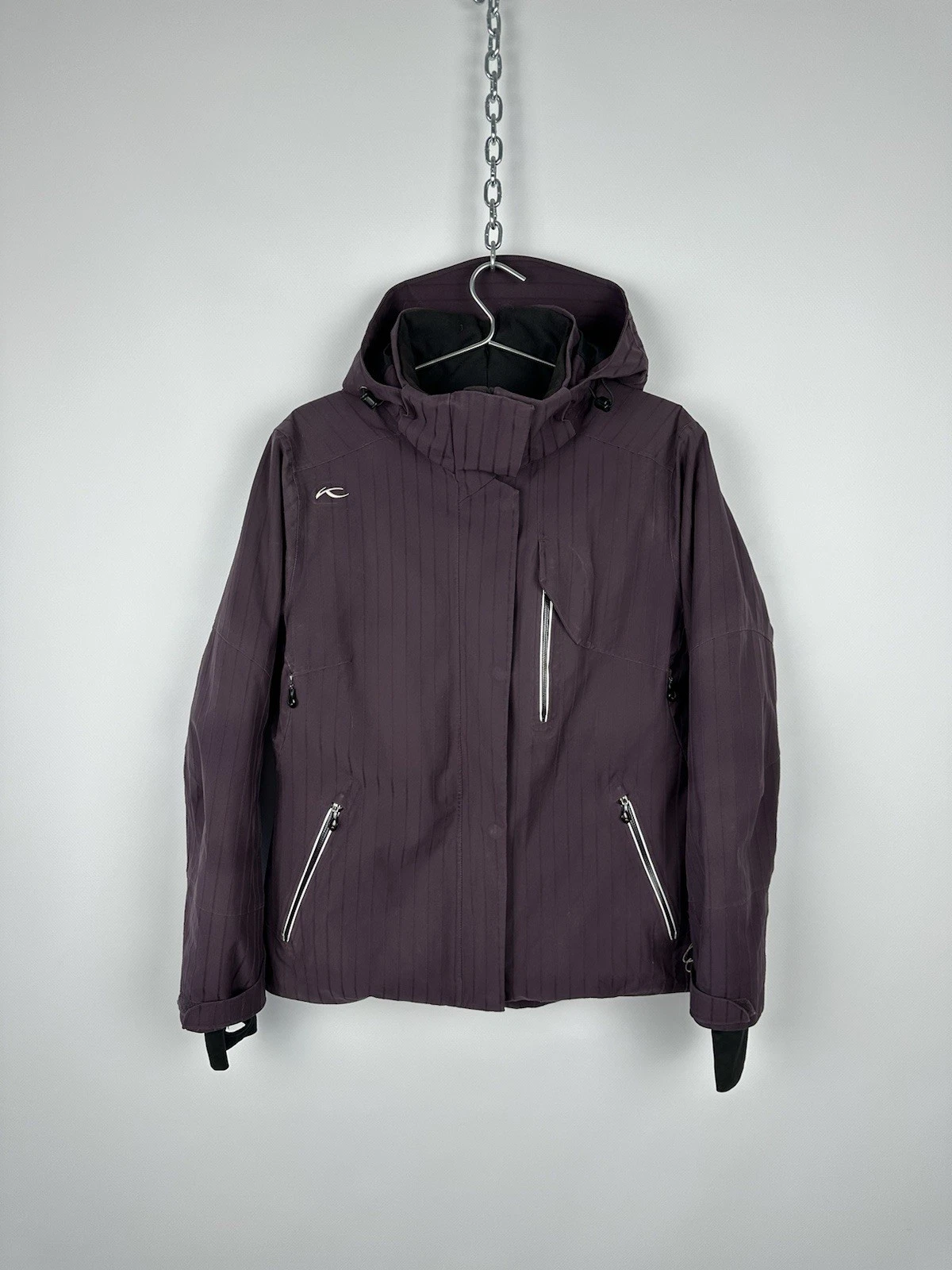 Kjus Dermizax Primaloft Women’s Goose Down Ski Snow Purple Jacket Sz 42/XL
