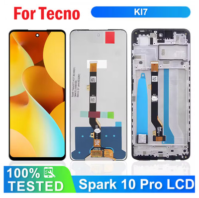 LCD Display Screen Touch Digitizer Assembly For Tecno Spark 10 Pro KI7 Replace