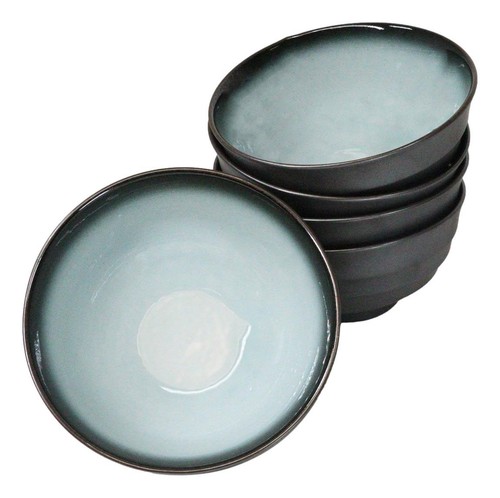 Pack Of 5 Blue Sky Seikai Art Ceramic Soup Salad Rice Donburi Poke Bowls 24oz - 第 5/8 張圖片