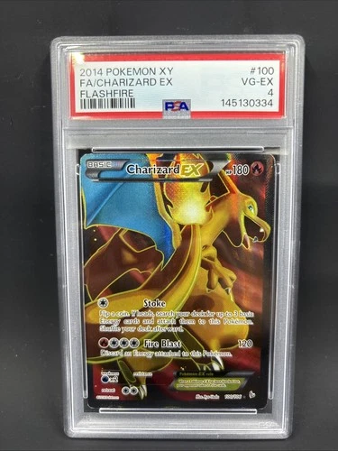 2014 Pokemon XY Flashfire 100 Charizard EX PSA 4
