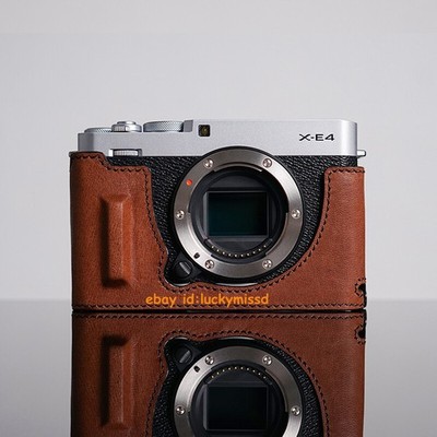 Half Case For Fujifilm XE4 X-E4 Camera Retro Cover Genuine Leather Handmade Case